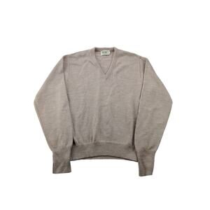 Vintage Lord Jeff 100% Dupont Orlon V Neck Sweater Size L Pullover
